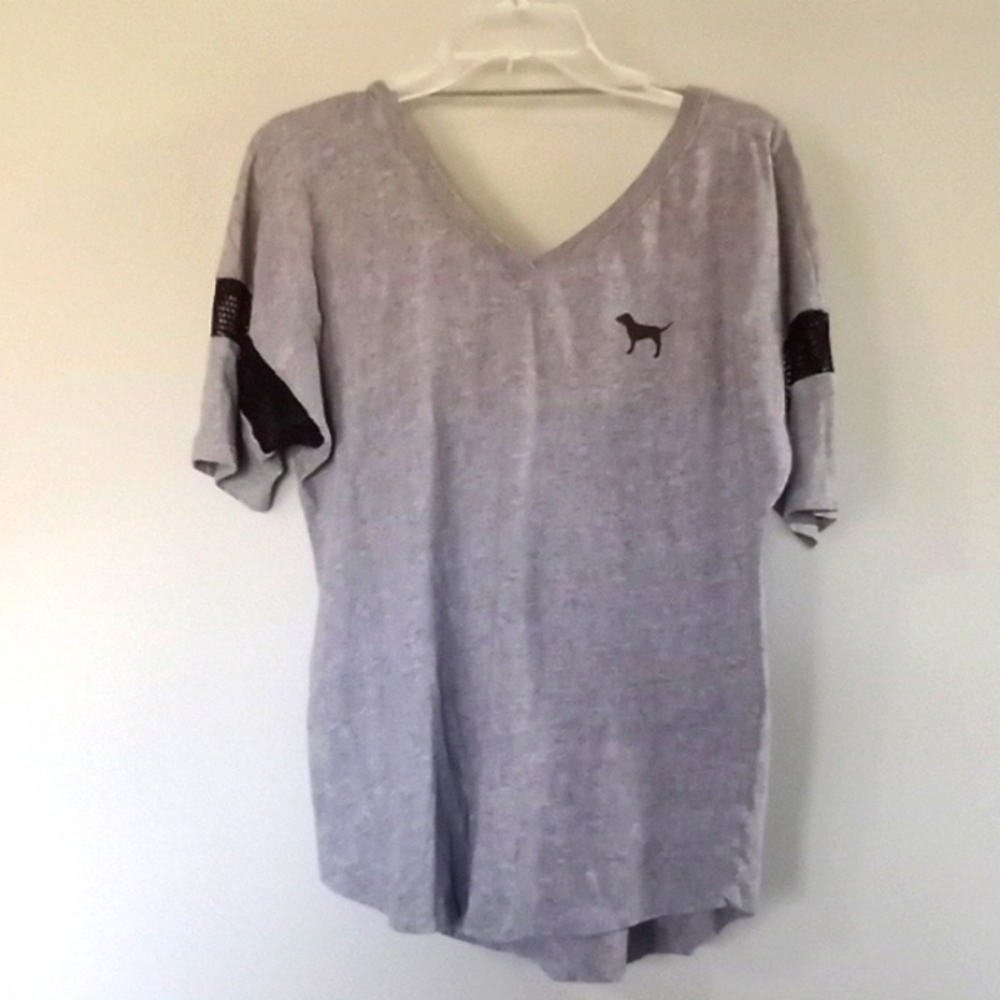 Women's Victoria's Secret PINK tshirt, gray, medium